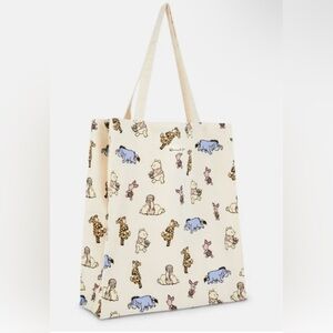 Winnie the Pooh Reusable Canvas Tote Bag NWT